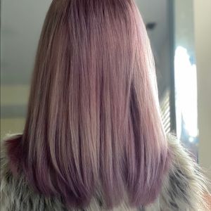 Custom colored virgin hair wig